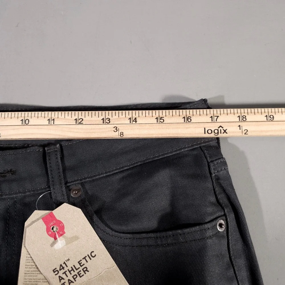 Levi's 541 Athletic Taper Pants Mens 33x32 Black Stretch 181810005 New NWT
